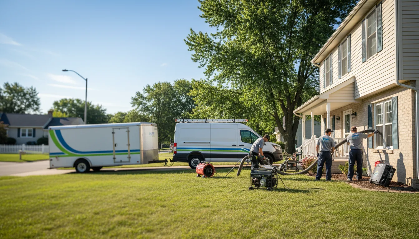 Flooded Basement Restoration And Cleanup With Repair in Pataskala, OH near me